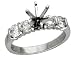 Round Diamond Engagement Ring Diamond .80cttw (cz ctr)