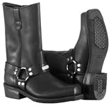 RIVER ROAD TRADITIONAL HARNESS BOOTS BLACK 7.5 KW20011381M