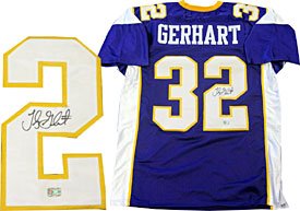 Toby Gerhart Autographed / Signed Minnesota Vikings Jersey (Absolute Authentics)