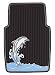 Kraco KD70272 Mat Dolphin Black 2Pc