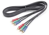 Hosa VCC-304G Component Video RGB Cable: 75 ohm with Gold Plated RCA Connectors, 13.2' (4m) Length