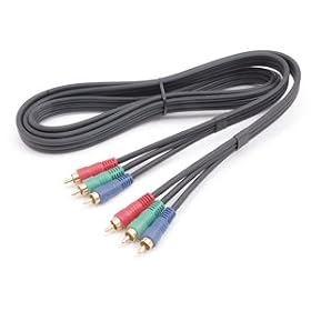Hosa VCC-330G Component Video RGB Cable: 75 ohm with Gold Plated RCA Connectors, 99.9' (30m) Length