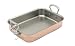Mauviel Cuprinox Style 13.5-by-9.8-Inch/7-Quart Copper Roasting Pan
