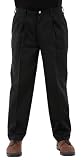  : Wrangler Rugged Wear® Mens Side Elastic Casual Pant - Teflon Coating , Black, 44W x 30L
