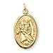 14K Gold-Filled St Christopher Medal and 18-inch Chain