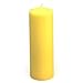 Zest Candle Pillar Candles, 3 by 9-Inch, Yellow Citronella