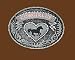 Cowgirl Up Belt Buckle, 3-1/2" x 2-3/4", Made in U.S.A