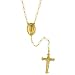 Gold Tone With Simulated Pearls Rosary