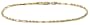 14k Yellow Gold 2.25mm Diamond-Cut Milano Rope Anklet, 9"