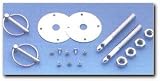 Mr. Gasket Chrome Hood And Deck Pinning Kit 7/16a -20 threadatorsion clips
