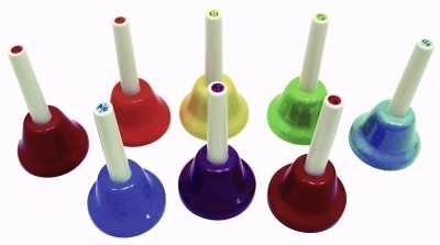 Childrens Toyshop  Musical Instruments : 8 Note Hand Bell Set