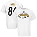Reebok Pittsburgh Steelers Super Bowl XLIII Champions #86 Hines Ward White Player T-shirt