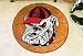 NCAA GEORGIA BULLDOGS BASKETBALL SHAPED DOOR MAT RUG