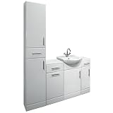 450mm White Gloss Vanity Unit ,Basin,Laundry, Bathroom Storage Cupboard and Tall Boy Unit