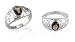Oval Cut Smoky Quartz Ring Sterling SIlver