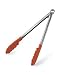 Cuisipro Silicone Locking Tongs 9.5 Inch, Orange