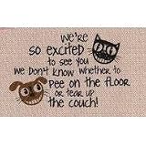 Were So Excited ... Funny Indoor Outdoor Doormat