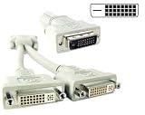 DVI Digital Dual Link Splitter Cable - DVI-D Male / DVI-D Female x 2