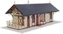 HO 1872 Maywood Train Station Kit (Tan w/Brown Trim) Atlas Trains