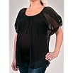 A Pea in the Pod Collection: Short Sleeve Open Front Maternity Blouse