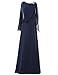 Mother of the Bride Gown Dresses with Cape Navy Blue Size 6