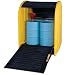 Justrite 28676 EcoPolyBlend 79 Gallon, 60.75" x 68.50" x 75.25" (LXWXH), 5000 lbs Load Capacity 4 Drum Outdoor Drum Sheds