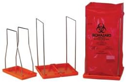 Clavies Biohazard Bag Holders, Small, 18.5"H