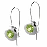 Sterling Silver Genuine Peridot Earrings