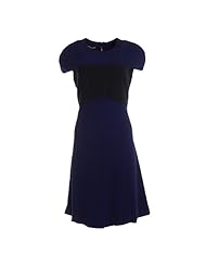 Cap Sleeves Colorblocking Silk  Dress