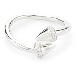 Nicky Hilton Sterling Silver Bypass Spike Ring