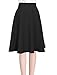 Allegra K Ladies Knee Length Hidden Back Zipper Casual Full Skirt