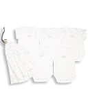 from The Essential One The Essential One - Pack of 5 White Bodysuits/Vests ESS2