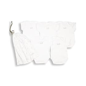 The Essential One - Pack of 5 White Bodysuits/Vests ESS2