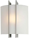 Checks Glass Wall Sconce - Frosted White