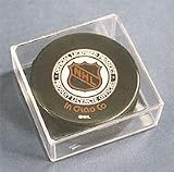 Hockey puck square plastic display case or holder (lot of two)