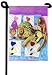 pomeranian21 - Pomeranian Playtime Quilt RIGHT Garden Flags