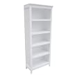 5 Shelf Bookcase White