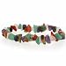 Genuine Tiger Eye, Carnelian, Aventurine, Amethyst, and Rose Quartz Chip Stretch Bracelet