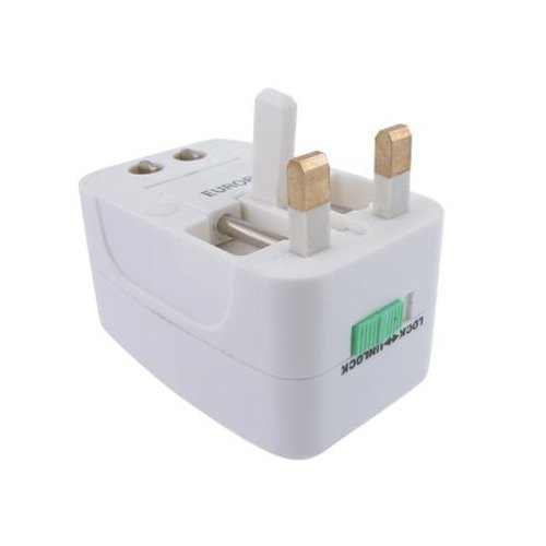 Skque Universal World Wide Plug White