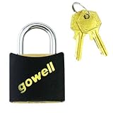 gowell(ゴーウェル) パッドロックS-20 ブラック S 875