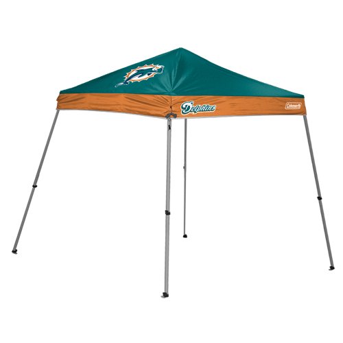 NFL Miami Dolphins 10 x 10-Feet Slant Leg Canopy