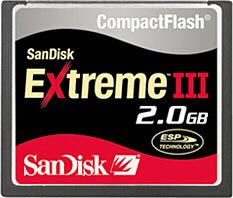 SanDisk ExtremeIII コンパクトフラッシュ 2GB SDCFX3-2048-903
