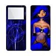 Ghost in iPod - Blue (Girl) - Apple iPod nano 1G (1st Generation) 1GB/ 2GB/ 4GB Protector Skin Decals - Faceplates