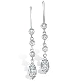 Antique Style Diamond Earrings