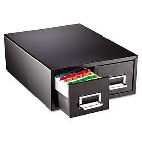 Drawer Card Cabinet Holds 3,000 5 x 8 cards, 18 2/5 x 16 x 7 1/4