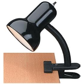 Adjustable Student Clip-On Desk Lamp- White by Meyda