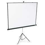 Portable Tripod Projector Screen, 70 x 70, Aluminum Legs