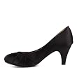 Damen Schuhe, PUMPS, SATIN, 513-08, Satin 0, Schwarz, Gr 38