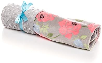 Elonka Nichole Baby Girl Shabby Chic Original Mimi Receiving Blanket, Floral Romance