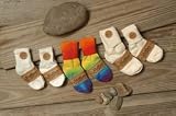 Maggie's Functional Organic White Athletic Toddler Socks~2 Pk